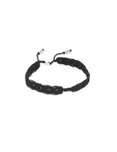 Pulsera Macramé Negra