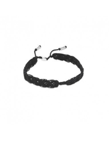 Pulsera Macramé Negra