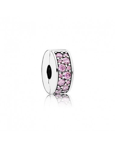 Clip Elegancia Rosa Brillante