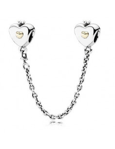 Cadena Seguridad Corazón y Corona