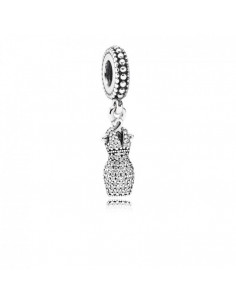 Charm colgante en plata de ley Vestido Deslumbrante