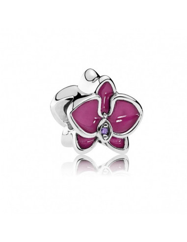 Charm en plata de ley Orquídea