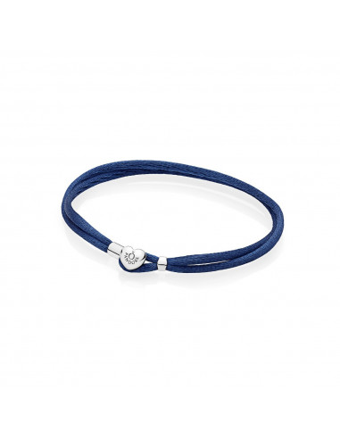 Pulsera Moments en cordón azul para charms