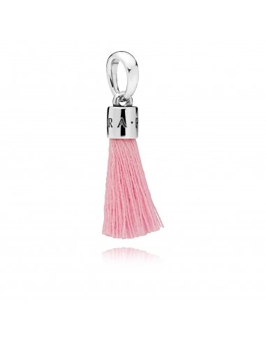 Charm Colgante en plata de ley Borla Rosa