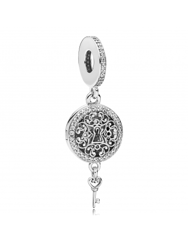 Charm Colgante en plata de ley Llave del Amor Real