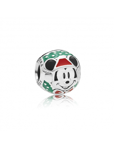 Charm en plata de ley Santa Mickey