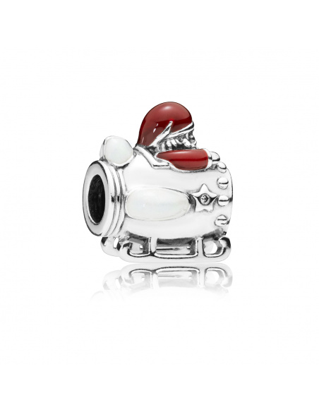 Charm en plata de ley Santa en el Espacio