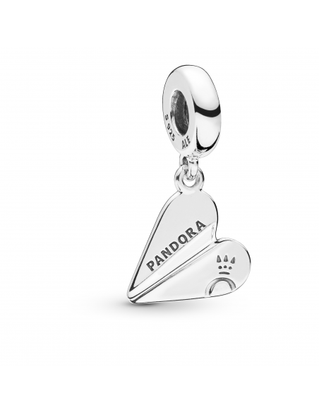 Charm Colgante en plata de ley Avión de Papel