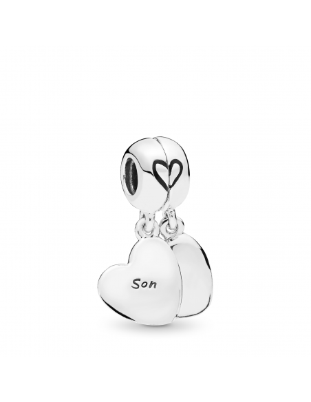 Charm Colgante en plata de ley Amor de Madre e Hijo