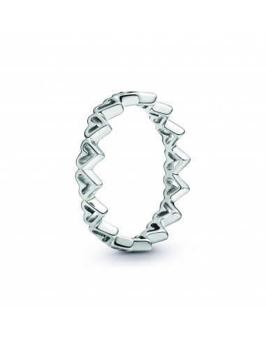Anillo en plata de ley Corazones Solitarios