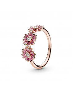 Anillo en Pandora Rose Tro de Margaritas Rosas