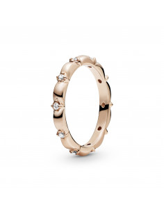 Anillo en Pandora Rose Banda de Pétalos 2