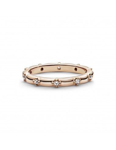Anillo en Pandora Rose Banda de Pétalos