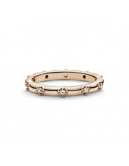 Anillo en Pandora Rose Banda de Pétalos