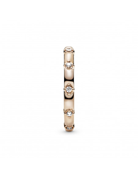 Anillo en Pandora Rose Banda de Pétalos