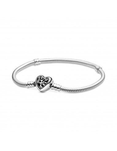 Pulsera Moments en plata de ley con cierre árbol de la Vida para charms Pandora