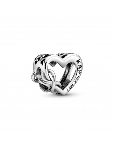 Charm en plata de ley Love You Mum Corazón Infinito Pandora