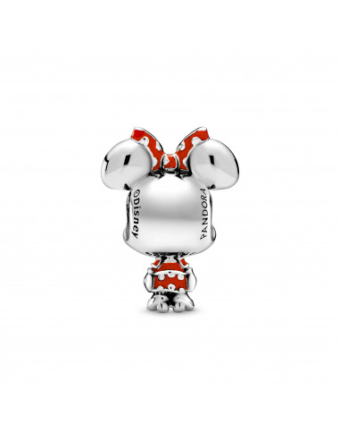 Charm en plata de ley Minnie Mouse con Vestido de Lunares y Lazo Pandora