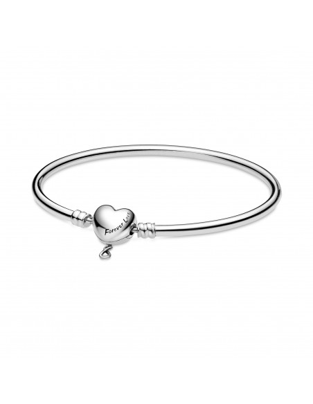 Pulsera Moments en plata de ley con cierre Corazón Inifito Pandora