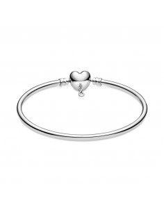 Pulsera Moments en plata de ley con cierre Corazón... 2