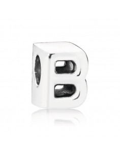 Charm PANDORA Letra B en plata de primera ley.