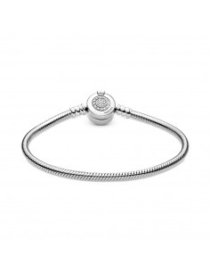 Pulsera Moments en plata de ley Corona Brillante con... 2