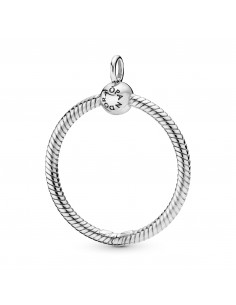 Colgante O Pandora mediano en plata ley