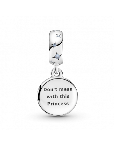 Charm colgante en plata de ley Princesa Leia de...