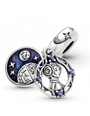 Charm colgante en plata de ley Princesa Leia de...
