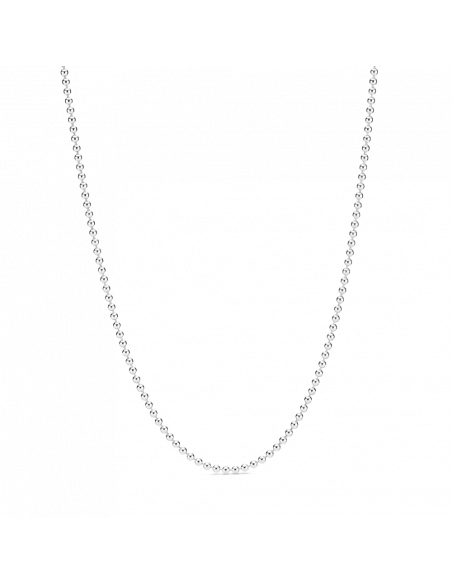Collar en plata de ley Esfera Pulida