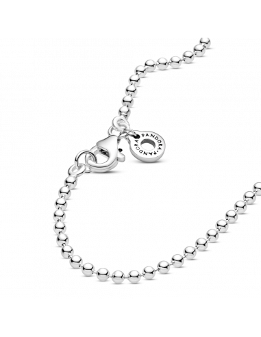 Collar en plata de ley Esfera Pulida