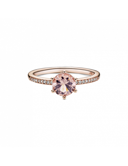 Anillo en Pandora Rose Corona Rosa Brillante