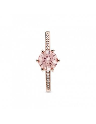Anillo en Pandora Rose Corona Rosa Brillante