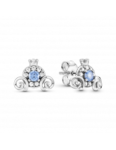 Pendientes en plata de ley Carroza de Calabaza Cenicienta...