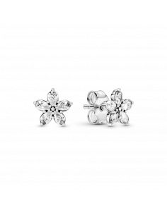 Pendientes en plata de ley Copos de Nieve Brillantes Pandora