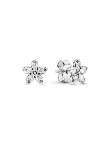 Pendientes en plata de ley Copos de Nieve Brillantes Pandora