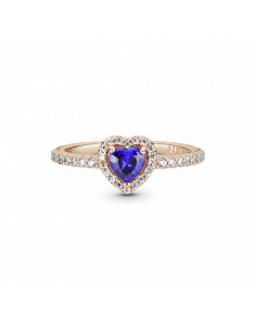 Anillo en Pandora Rose Corazón Azul Brillante Pandora 2