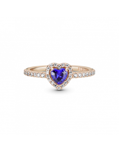 Anillo en Pandora Rose Corazón Azul Brillante...