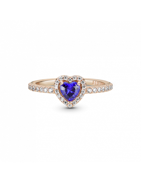 Anillo en Pandora Rose Corazón Azul Brillante Pandora