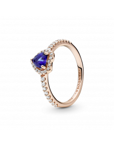 Anillo en Pandora Rose Corazón Azul Brillante Pandora