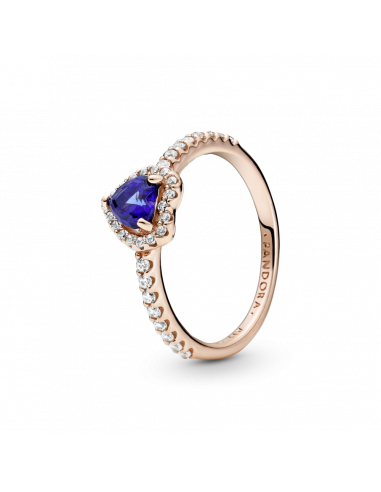 Anillo en Pandora Rose Corazón Azul Brillante Pandora