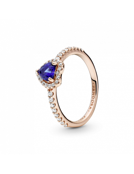 Anillo en Pandora Rose Corazón Azul Brillante Pandora