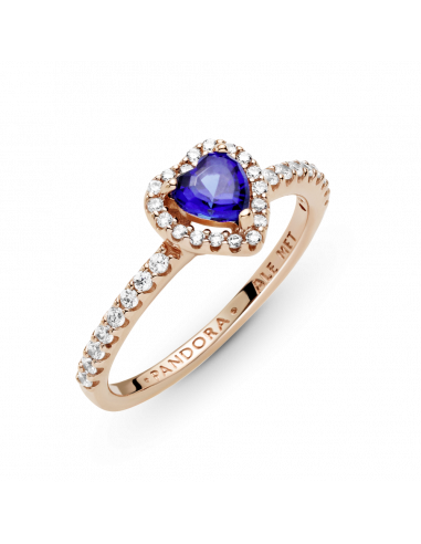 Anillo en Pandora Rose Corazón Azul Brillante...