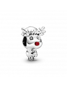 Charm en plata de ley Rudolph el Reno de Nariz Roja Pandora