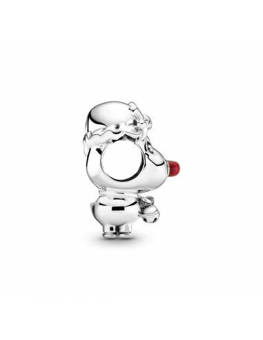 Charm en plata de ley Rudolph el Reno de Nariz...
