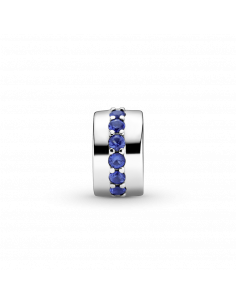 Clip en plata de ley Destellos Azules Pandora 2