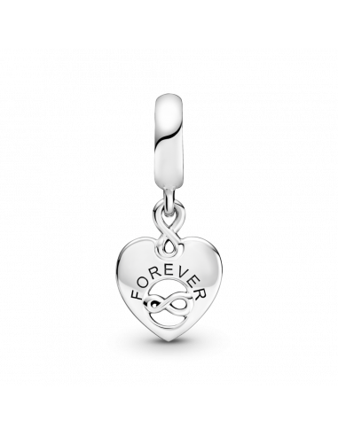 Charm Colgante en plata de ley Corazón Amigos...