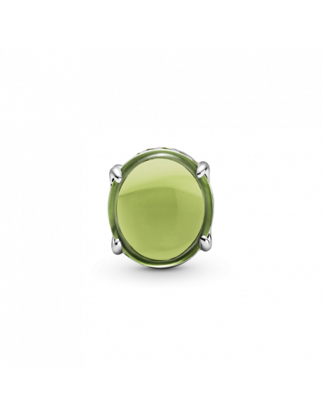 Charm Cabujón Ovalado Verde