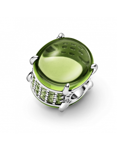 Charm Cabujón Ovalado Verde