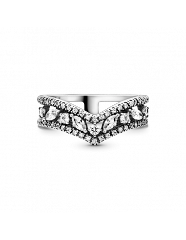 Anillo en plata de ley Doble Deseo Brillante
